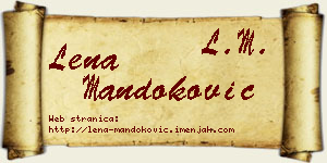 Lena Mandoković vizit kartica